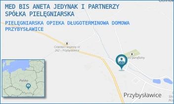PIELĘGNIARSKA OPIEKA DŁUGOTERMINOWA DOMOWA - MED BIS ANETA JEDYNAK I PARTNERZY SPÓŁKA PIELĘGNIARSKA - PRZYBYSŁAWICE 60,  PRZYBYSŁAWICE