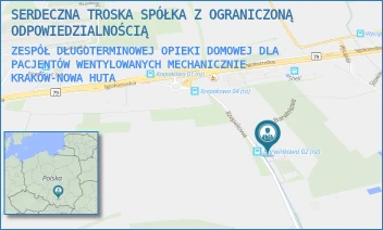 ZESPÓŁ DŁUGOTERMINOWEJ OPIEKI DOMOWEJ DLA PACJENTÓW WENTYLOWANYCH MECHANICZNIE - SERDECZNA TROSKA SPÓŁKA Z OGRANICZONĄ ODPOWIEDZIALNOŚCIĄ - UL. RZEPAKOWA 5A,  KRAKÓW-NOWA HUTA