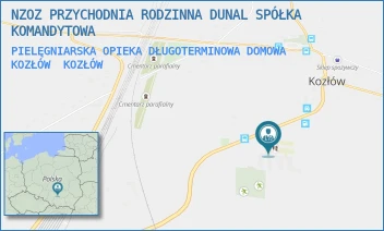 PIELĘGNIARSKA OPIEKA DŁUGOTERMINOWA DOMOWA KOZŁÓW - NZOZ PRZYCHODNIA RODZINNA DUNAL SPÓŁKA KOMANDYTOWA - KOZŁÓW 303,  KOZŁÓW