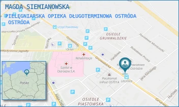 PIELĘGNIARSKA OPIEKA DŁUGOTERMINOWA OSTRÓDA - MAGDA SIEMIANOWSKA - GRUNWALDZKA 43,  OSTRÓDA