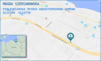 PIELĘGNIARSKA OPIEKA DŁUGOTERMINOWA DOMOWA OLSZTYN - NZOZ MAGDA SIEMIANOWSKA - CEMENTOWA 3/504,  OLSZTYN