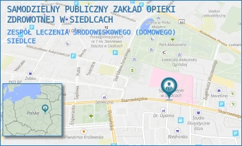 ZESPÓŁ LECZENIA ŚRODOWISKOWEGO (DOMOWEGO) - SAMODZIELNY PUBLICZNY ZAKŁAD OPIEKI ZDROWOTNEJ W SIEDLCACH - STAROWIEJSKA 15,  SIEDLCE