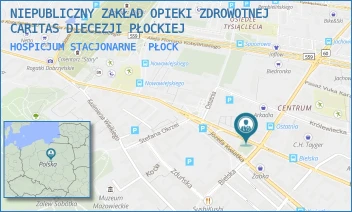 HOSPICJUM STACJONARNE - NIEPUBLICZNY ZAKŁAD OPIEKI ZDROWOTNEJ CARITAS DIECEZJI PŁOCKIEJ W PRZASNYSZU - SIENKIEWICZA 54,  PŁOCK
