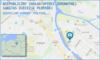 HOSPICJUM DOMOWE - NIEPUBLICZNY ZAKŁAD OPIEKI ZDROWOTNEJ CARITAS DIECEZJI PŁOCKIEJ W PRZASNYSZU - KS. PIOTRA SKARGI 4A,  PUŁTUSK