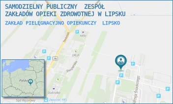 ZAKŁAD PIELĘGNACYJNO OPIEKUNCZY - SAMODZIELNY PUBLICZNY  ZESPÓŁ ZAKŁADÓW OPIEKI ZDROWOTNEJ W LIPSKU - JĘDRZEJA ŚNIADECKIEGO 2,  LIPSKO