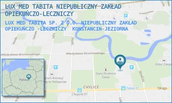 LUX MED TABITA SP. Z O.O. NIEPUBLICZNY ZAKŁAD OPIEKUŃCZO -LECZNICZY - "LUX MED CENTRUM OPIEKI I REHABILITACJI" SPÓŁKA Z OGRANICZONĄ ODPOWIEDZIALNOŚCIĄ - DŁUGA 43, KONSTANCIN-JEZIORNA