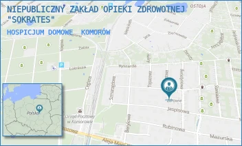 HOSPICJUM DOMOWE - NIEPUBLICZNY ZAKŁAD OPIEKI ZDROWOTNEJ "SOKRATES" - TURKUSOWA 5,  KOMORÓW