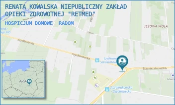 HOSPICJUM DOMOWE - RENATA KOWALSKA NIEPUBLICZNY ZAKŁAD OPIEKI ZDROWOTNEJ "RETMED" - SZYDŁOWIECKA 44/1,  RADOM