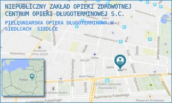 PIELĘGNIARSKA OPIEKA DŁUGOTERMINOWA W SIEDLCACH - NIEPUBLICZNY ZAKŁAD OPIEKI ZDROWOTNEJ  CENTRUM OPIEKI DŁUGOTERMINOWEJ S.C. - MYLNA 3,  SIEDLCE