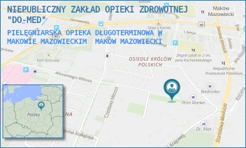 PIELĘGNIARSKA OPIEKA DŁUGOTERMINOWA W MAKOWIE MAZOWIECKIM - NIEPUBLICZNY ZAKŁAD OPIEKI ZDROWOTNEJ "DO-MED" - PUŁASKIEGO 48/6,  MAKÓW MAZOWIECKI