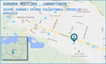 ZESPÓŁ DOMOWEJ OPIEKI PALIATYWNEJ - OŚRODEK MEDYCZNY ,,SAMARYTANIN'' - UL. KRAKOWSKA 36,  STRZELCE OPOLSKIE