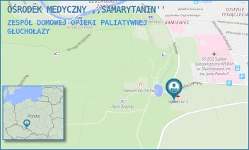 ZESPÓŁ DOMOWEJ OPIEKI PALIATYWNEJ - OŚRODEK MEDYCZNY ,,SAMARYTANIN'' - UL. LOMPY 2,  GŁUCHOŁAZY