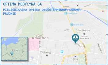 PIELĘGNIARSKA OPIEKA DŁUGOTERMINOWA DOMOWA - OPTIMA MEDYCYNA SA - UL. NYSKA 1,  PRUDNIK
