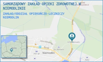 ZAKŁAD/ODDZIAŁ OPIEKUŃCZO-LECZNICZY - SAMORZĄDOWY ZAKŁAD OPIEKI ZDROWOTNEJ W NIEMODLINIE - UL. ZAMKOWA 4,  NIEMODLIN
