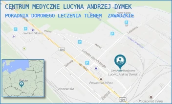 PORADNIA DOMOWEGO LECZENIA TLENEM - CENTRUM MEDYCZNE LUCYNA ANDRZEJ DYMEK - UL. WARYŃSKIEGO 4,  ZAWADZKIE