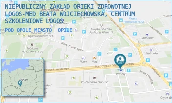 POD OPOLE MIASTO - NIEPUBLICZNY ZAKŁAD OPIEKI ZDROWOTNEJ LOGOS-MED BEATA WOJCIECHOWSKA, CENTRUM SZKOLENIOWE LOGOS - RZESZOWSKA 30/1,  OPOLE