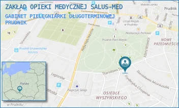GABINET PIELĘGNIARKI DŁUGOTERMINOWEJ - ZAKŁAD OPIEKI MEDYCZNEJ SALUS-MED - UL. STASZICA 4,  PRUDNIK