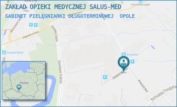 GABINET PIELĘGNIARKI DŁUGOTERMINOWEJ - ZAKŁAD OPIEKI MEDYCZNEJ SALUS-MED - UL. PLEBISCYTOWA 3/14,  OPOLE