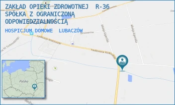 HOSPICJUM DOMOWE - ZAKŁAD OPIEKI ZDROWOTNEJ  R-36  SPÓŁKA Z OGRANICZONĄ ODPOWIEDZIALNOŚCIĄ - UL. MIKOŁAJA KOPERNIKA 14,  LUBACZÓW