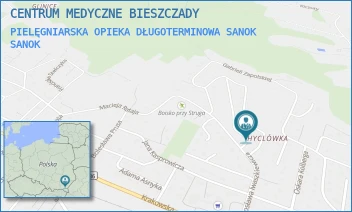 PIELĘGNIARSKA OPIEKA DŁUGOTERMINOWA SANOK - CENTRUM MEDYCZNE BIESZCZADY - UL. JAROSŁAWA IWASZKIEWICZA 4,  SANOK
