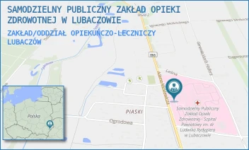 ZAKŁAD/ODDZIAŁ OPIEKUŃCZO-LECZNICZY - SAMODZIELNY PUBLICZNY ZAKŁAD OPIEKI ZDROWOTNEJ W LUBACZOWIE - UL. MICKIEWICZA 168,  LUBACZÓW