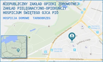 HOSPICJA DOMOWE - NIEPUBLICZNY ZAKŁAD OPIEKI ZDROWOTNEJ ZAKŁAD PIELĘGNACYJNO-OPIEKUŃCZY HOSPICJUM ŚWIĘTEGO OJCA PIO - UL. KONSTYTUCJI 3-GO MAJA 11,  TARNOBRZEG