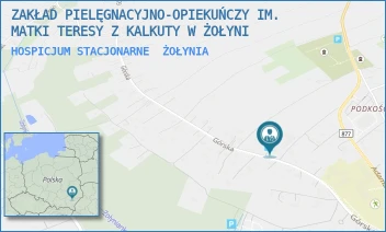 HOSPICJUM STACJONARNE - ZAKŁAD PIELĘGNACYJNO-OPIEKUŃCZY IM. MATKI TERESY Z KALKUTY W ŻOŁYNI - UL. GÓRSKA 8,  ŻOŁYNIA