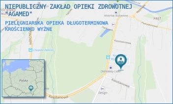 PIELĘGNIARSKA OPIEKA DŁUGOTERMINOWA - NIEPUBLICZNY ZAKŁAD OPIEKI ZDROWOTNEJ "AGAMED" - UL. KASZTANOWA 33D,  KROŚCIENKO WYŻNE
