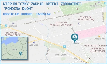 HOSPICJUM DOMOWE - NIEPUBLICZNY ZAKŁAD OPIEKI ZDROWOTNEJ "POMOCNA DŁOŃ" - KOŚCIUSZKI 29A,  JAROSŁAW
