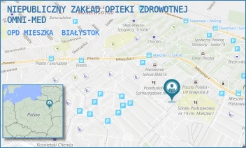 OPD MIESZKA - NIEPUBLICZNY ZAKŁAD OPIEKI ZDROWOTNEJ OMNI-MED - MIESZKA I 8C/207, BIAŁYSTOK