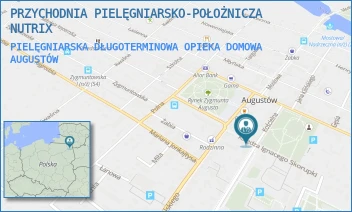 PIELĘGNIARSKA DŁUGOTERMINOWA OPIEKA DOMOWA - PRZYCHODNIA PIELĘGNIARSKO-POŁOŻNICZA NUTRIX - KOŚCIELNA 8,  AUGUSTÓW