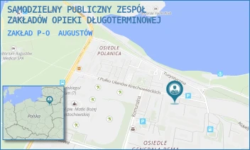 ZAKŁAD P-O - SAMODZIELNY PUBLICZNY ZESPÓŁ ZAKŁADÓW OPIEKI DŁUGOTERMINOWEJ - I PUŁKU UŁANÓW KRECHOWIECKICH 17,  AUGUSTÓW