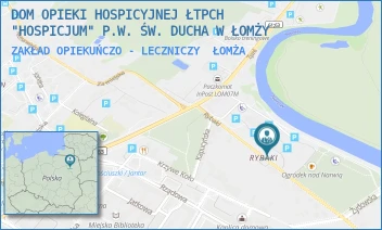 ZAKŁAD OPIEKUŃCZO - LECZNICZY - DOM OPIEKI HOSPICYJNEJ ŁTPCH "HOSPICJUM" P.W. ŚW. DUCHA W ŁOMŻY - RYBAKI 3,  ŁOMŻA