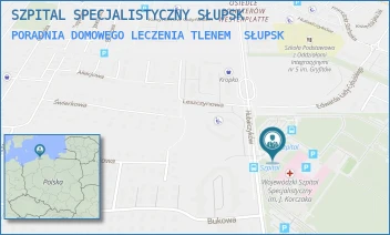 PORADNIA DOMOWEGO LECZENIA TLENEM - WOJEWÓDZKI SZPITAL SPECJALISTYCZNY IM. JANUSZA KORCZAKA W SŁUPSKU SPÓŁKA Z OGRANICZONĄ ODPOWIEDZIALNOŚCIĄ - UL. HUBALCZYKÓW 1,  SŁUPSK