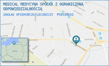 ZAKŁAD OPIEKUŃCZO-LECZNICZY - MEDICAL MEDYCYNA SPÓŁKA Z OGRANICZONĄ ODPOWIEDZIALNOŚCIĄ - UL. SPORTOWA 1C,  PSZCZÓŁKI