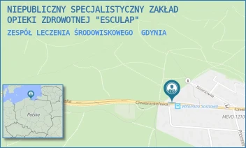 ZESPÓŁ LECZENIA ŚRODOWISKOWEGO - NIEPUBLICZNY SPECJALISTYCZNY ZAKŁAD OPIEKI ZDROWOTNEJ "ESCULAP" - UL. CHWARZNIEŃSKA 136/138,  GDYNIA