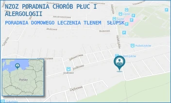 PORADNIA DOMOWEGO LECZENIA TLENEM - NZOZ PORADNIA CHORÓB PŁUC I ALERGOLOGII - UL. HUBALCZYKÓW 5/1, SŁUPSK