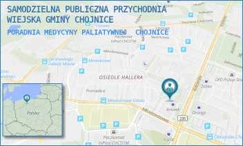 PORADNIA MEDYCYNY PALIATYWNEJ - SAMODZIELNA PUBLICZNA PRZYCHODNIA WIEJSKA GMINY CHOJNICE - KOŚCIERSKA 9,  CHOJNICE