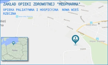 OPIEKA PALIATYWNA I HOSPICYJNA - ZAKŁAD OPIEKI ZDROWOTNEJ "MEDPHARMA" - UL. LEŚNA 1A,  NOWA WIEŚ RZECZNA
