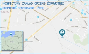 HOSPICJUM STACJONARNE - HOSPICYJNY ZAKŁAD OPIEKI ZDROWOTNEJ - UL. DZIEDZICTWA JANA PAWŁA II 12,  PUCK