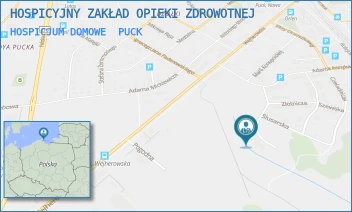 HOSPICJUM DOMOWE - HOSPICYJNY ZAKŁAD OPIEKI ZDROWOTNEJ - UL. DZIEDZICTWA JANA PAWŁA II 12,  PUCK