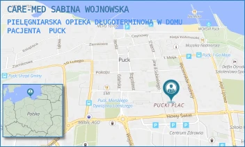 PIELĘGNIARSKA OPIEKA DŁUGOTERMINOWA W DOMU PACJENTA - CARE-MED SABINA WOJNOWSKA - PLAC OBROŃCÓW WYBRZEŻA 10/5,  PUCK