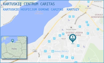 KARTUSKIE HOSPICJUM DOMOWE CARITAS - KARTUSKIE CENTRUM CARITAS - OS. GEN. JÓZEFA WYBICKIEGO 35,  KARTUZY