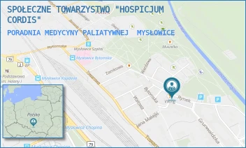 PORADNIA MEDYCYNY PALIATYWNEJ - SPOŁECZNE TOWARZYSTWO "HOSPICJUM CORDIS" - RYNEK 8,  MYSŁOWICE