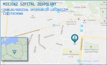 ZAKŁAD/ODDZIAŁ OPIEKUŃCZO-LECZNICZY - MIEJSKI SZPITAL ZESPOLONY - UL. BONY 1/3, CZĘSTOCHOWA
