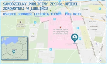 OŚRODEK DOMOWEGO LECZENIA TLENEM - SAMODZIELNY PUBLICZNY ZESPÓŁ OPIEKI ZDROWOTNEJ W LUBLIŃCU - UL. GRUNWALDZKA 9,  LUBLINIEC