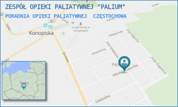 PORADNIA OPIEKI PALIATYWNEJ - ZESPÓŁ OPIEKI PALIATYWNEJ "PALIUM" - UL. MIKOŁAJA KOPERNIKA 17A,  CZĘSTOCHOWA