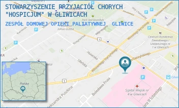 ZESPÓŁ DOMOWEJ OPIEKI PALIATYWNEJ - STOWARZYSZENIE PRZYJACIÓŁ CHORYCH "HOSPICJUM" W GLIWICACH - UL. IGNACEGO DASZYŃSKIEGO 31,  GLIWICE