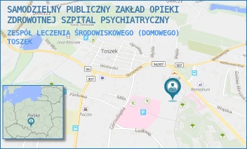 ZESPÓŁ LECZENIA ŚRODOWISKOWEGO (DOMOWEGO) - SAMODZIELNY PUBLICZNY ZAKŁAD OPIEKI ZDROWOTNEJ SZPITAL PSYCHIATRYCZNY - UL. GLIWICKA 5,  TOSZEK