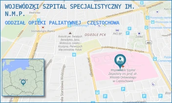 ODDZIAŁ OPIEKI PALIATYWNEJ - WOJEWÓDZKI SZPITAL SPECJALISTYCZNY IM. N.M.P. - UL. POLSKIEGO CZERWONEGO KRZYŻA 7,  CZĘSTOCHOWA